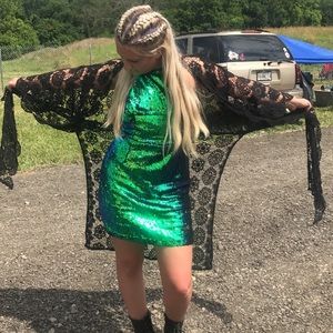 Green Sequin Dress